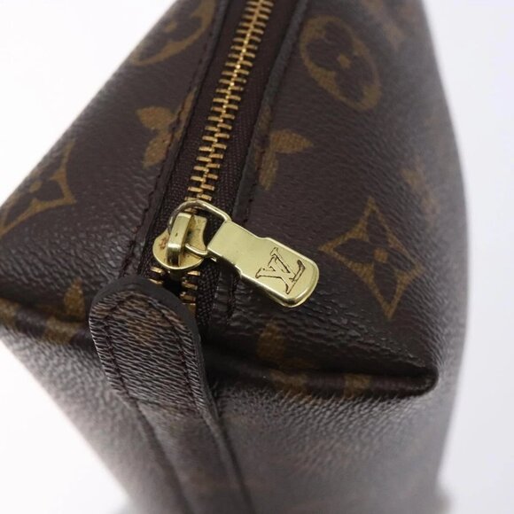 LOUIS VUITTON Monogram Trousse Demi Ronde Cosmetic Pouch M47520 LV Auth 133103 - Picture 12 of 16
